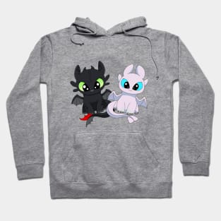 Dragons light fury, night fury, toothless dragon Hoodie